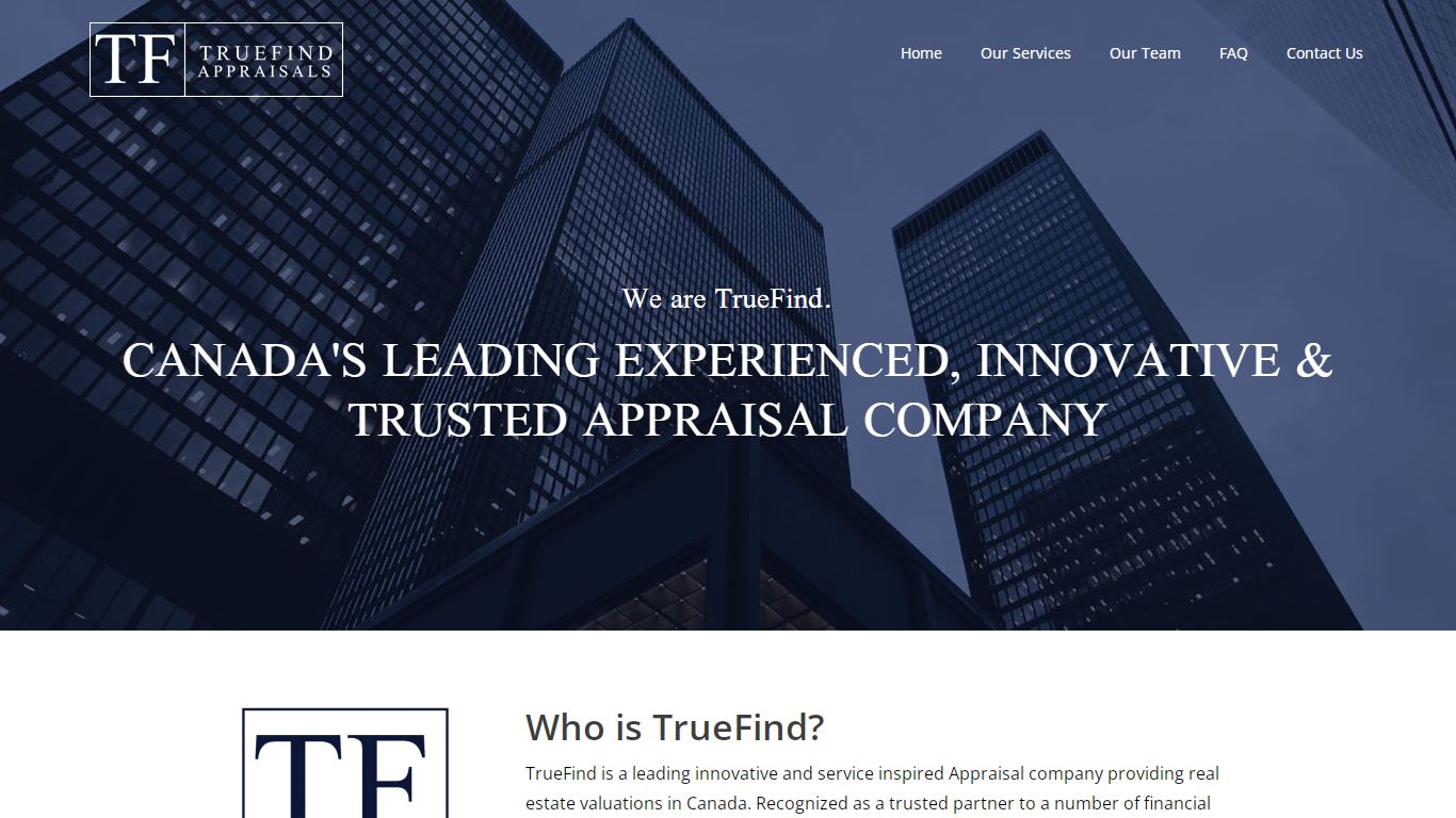 TrueFind – The Largest, Fastest, Most Trusted Appraisal Company in Canada